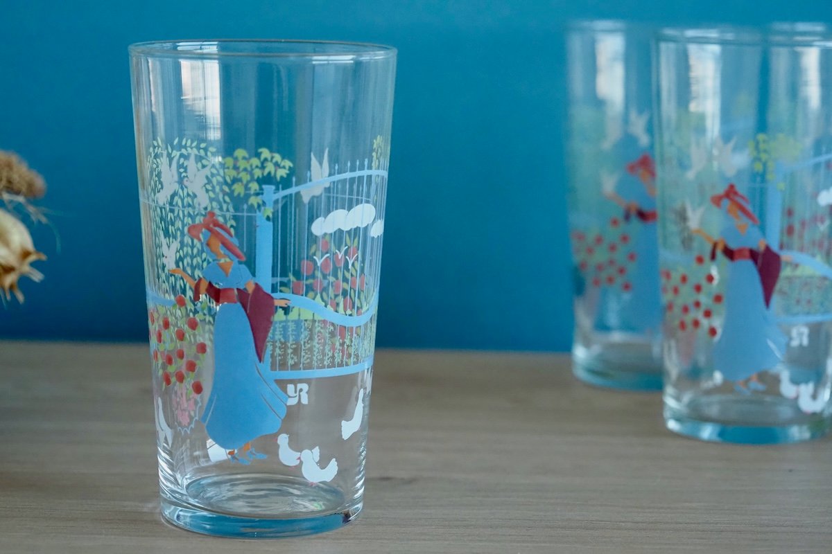 Verres à orangeade vintage