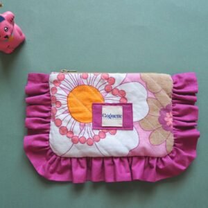 Pochette volantée upcyclée
